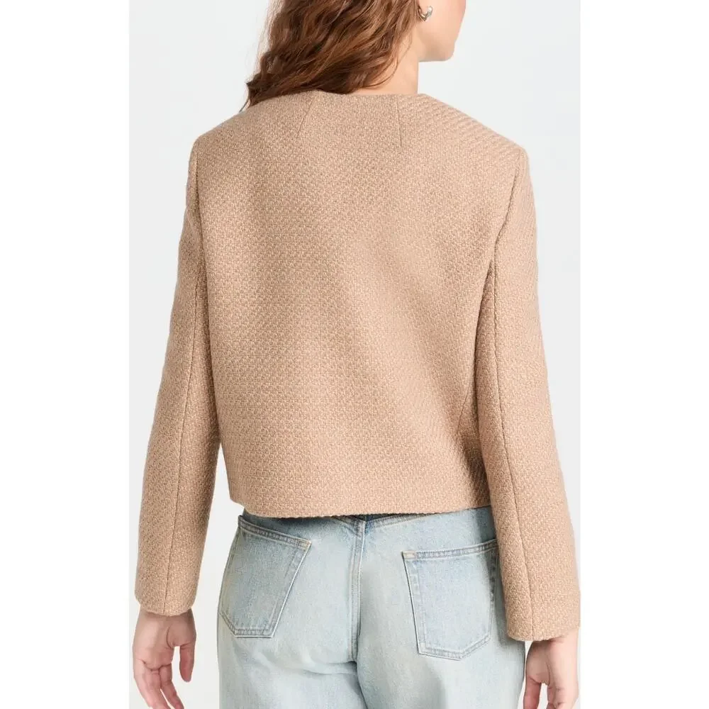 Theory Tweed Cropped Jacket
Color: Palomino size 10 (New) - Picture 3 of 8